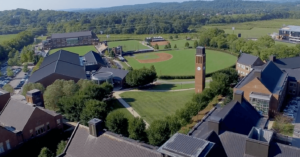 aerial shot of ensworth school in Nashville for Maxwell Roofing's client spotlight