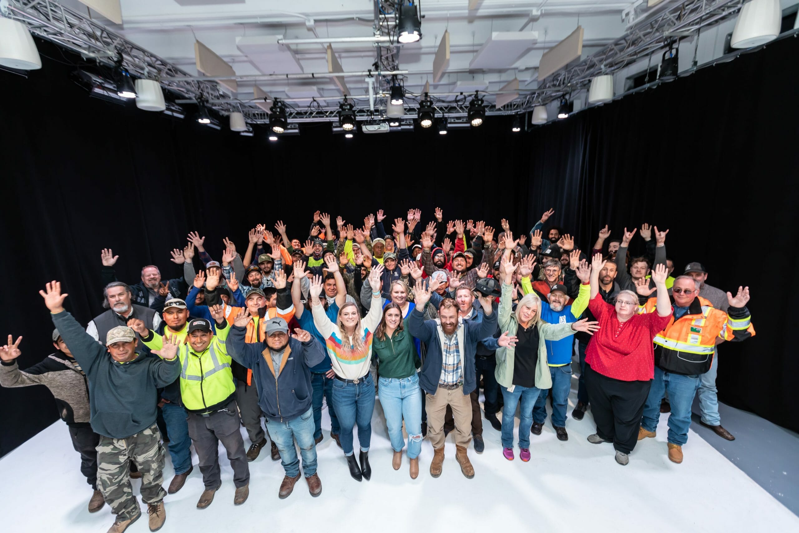 Maxwell Roofing company photo with all employees.